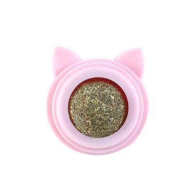 China Stocked multifunctional alternative appetizer, digestion, molars, teeth cleaning, licking, and rotary cartoon catmint balls for sale