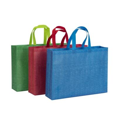 China 100% Eco-friendly.firm source factory directly supply white laminated nonwoven bags in stock shopping tote bags for sale