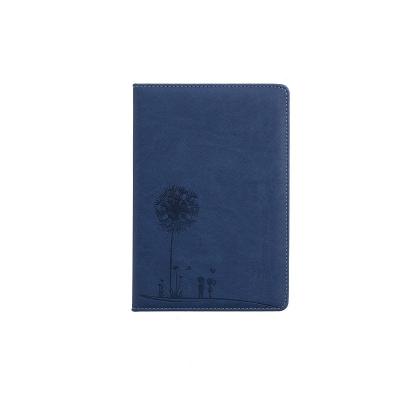 China Custom Size PU Leather Notebook Hard Cover Notebook with Ribbon Travel Personal Journal Diary Soft Leather Notebook for sale