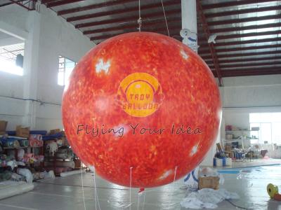 China 2.5m Helium PVC feuerfest mit Zertifikat B1 und wasserdichter Sun-Erd-Ballon-Kugel mit Gesamt-Digital-Drucken zu verkaufen