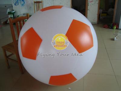 China Durable 0.18mm PVC Sports Football Balloons with No Printing for Entertainment events for sale