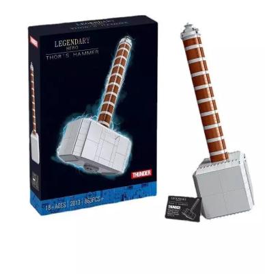 China Kids Gifts 2022 New 76209 Thor Hammer Weapon Thor Hammer Infinity Mjolnir Building Block Brick Kid Gifts Super Heroes Toy for sale