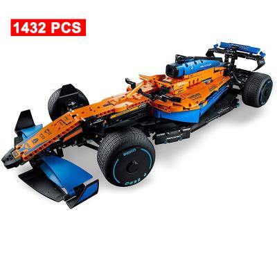 China Wholesale Drop Shipping McLarened F1 Racing Car Building Blocks Vehicle Bricks Technic Compatible Toys 42141 for Kids Gifts for sale