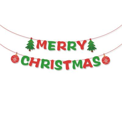 China BA162 Hanging Banner Christmas Hanging Decoration Supplies Hanging Party Merry Christmas Banner for sale