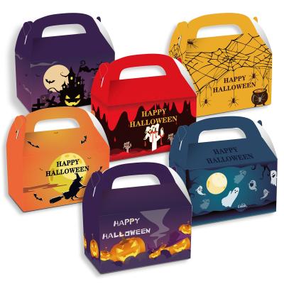 China DD022 Halloween Party Decoration Supplier Disposable Happy Paper Gift Favors Candy Box 12 PCS Custom Customized Kid Party for sale