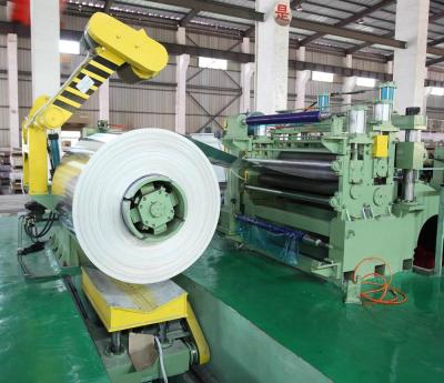 China Construction worksÂ   Twin Slotting Heads Full Automatic Stainless Steel Slitting Line 0.5~3.0mm*1400mm for sale