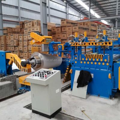 China Building Material Shops 1250mm Galvanized Steel Coil Cut To Length Line for sale