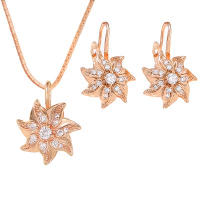 China High Quality Fashion Jewelry Set Fast Delivery Zircon Jewelry Set Milliedition Jewelry Set Crystal Earring Earrings Necklace Earring for sale