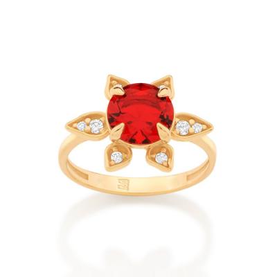 China Environmental Friendly Unique Open Ring Milliedition Style Brass Gold Zircon Plated Beautiful Jewelry Flower Ring for sale