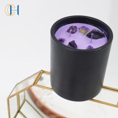 China New Design Marble Birthdays Candle Natural Cup Scent Luxury Soy Wax Crystal Scented Candle for sale