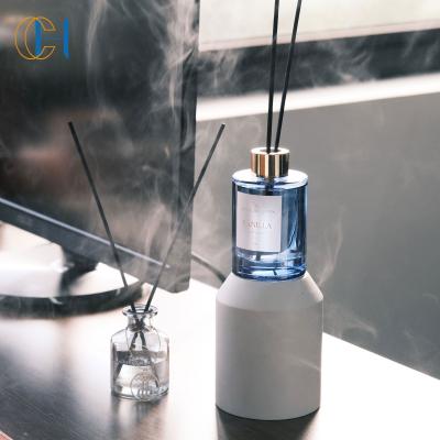 China Viable Private Label Luxury Glass Diffuser 100ML Crystal Infused Aroma Reed Stick for sale