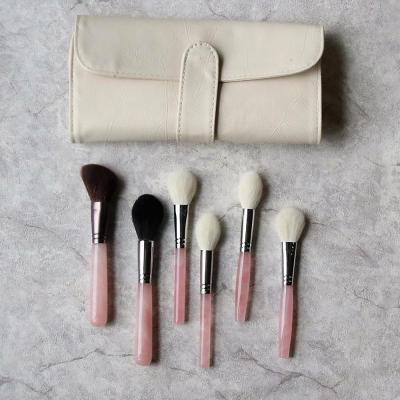 China Face Logo Private Label Professional Cosmetics Custom Made Crystal Makeup Brushes Soft for sale