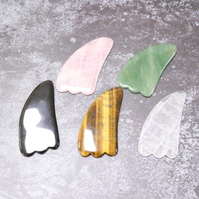 China Natural Wellness Crystal Tool Face Beauty Skin Lifting Jade Roller Facial Guasha for sale