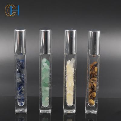 China Wholesale Empty Custom Logo Gemstone Infused Divination Essential Personal Care Oil Bottle for sale