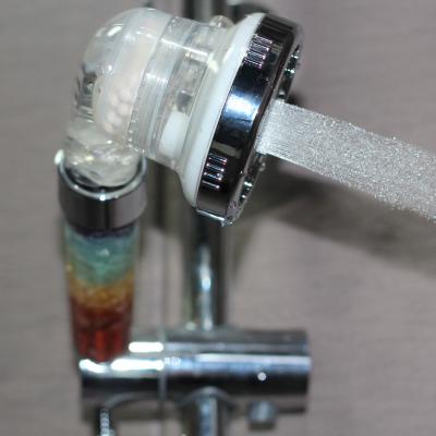 China Wholesale Sliding Bar Sans Infused Mounted Quartz Crystal Gemstone Gravel Filter Shower Head for sale