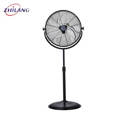 China Hotel Wide Grill Drum Shape New Powered Swing 3 Speed ​​Metal Rack Cooling Fan for sale