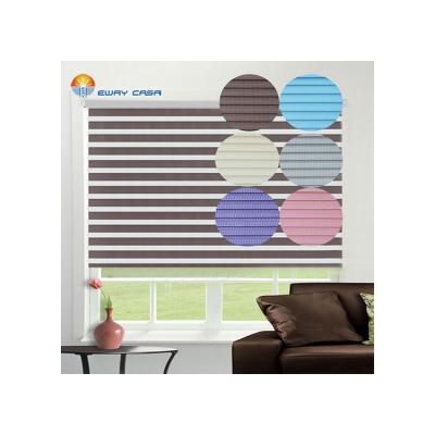 China Customized Striped Zebra Blinds Green Polyester Striped Zebra Blinds Curtain Yellow Window Zebra Blind No.ZB_S68 for sale