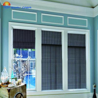 China Eco-Friendly Bamboo Blinds Semi Pure Roll Up Roman Style Bamboo Shades Natural Made Shutter With Valance No.BB_YX for sale