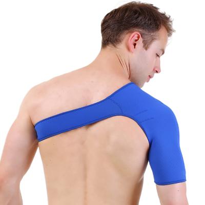 China Wholesale Breathable Health Protective Shoulder Support Elastic Adjustable Passionate Blue Brace For Injury for sale