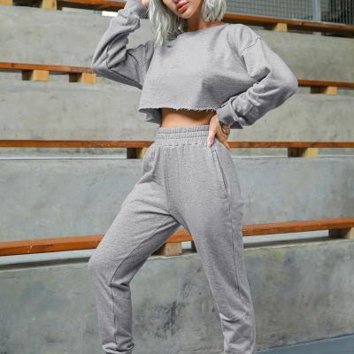 China Breathable Customized Sports Hoodies Fitness Training Women Workout Clothes Active Wear Sport Set For Girls for sale