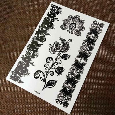 China Full Color Printing Black Tattoo Sticker For Adults / Children Non Permanent for sale