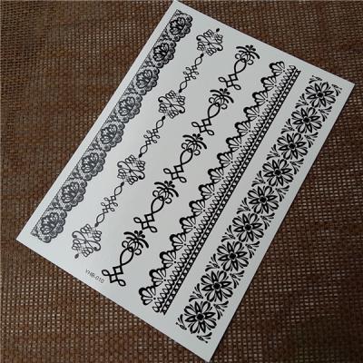 China Customizable Temporary Black Tatoo Stickers , Team Bride Temporary Tattoos for sale