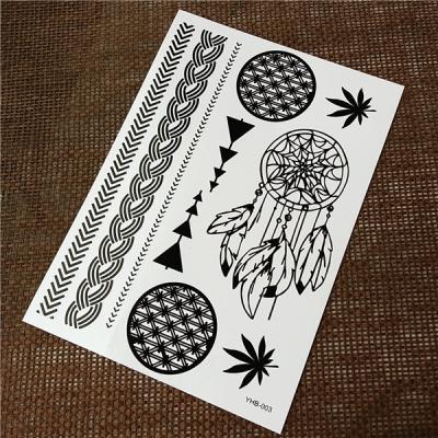 China Waterproof Women'S Temporary Black Tattoo Stickers For Body Makeup for sale