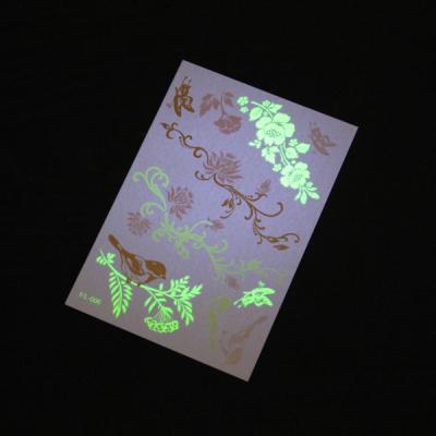 China Small Glow In The Dark Temporary Tattoos , Personalized Temporary Tattoos Wedding  for sale