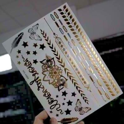 China Shiny Waterproof Hair Temporary Tattoo Sticker Environmental Protection for sale