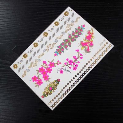 China Customizable Paper Printing Women Hair Tattoo Sticker Temporary Non Permanent for sale