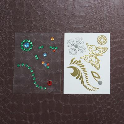 China Decoration Rhinestone Tattoo Stickers , Self Adhesive Rhinestones For Face for sale