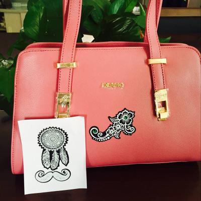 China Different Patterns Leather Bag Stickers Removable Semi Permanent Ce Certificated for sale