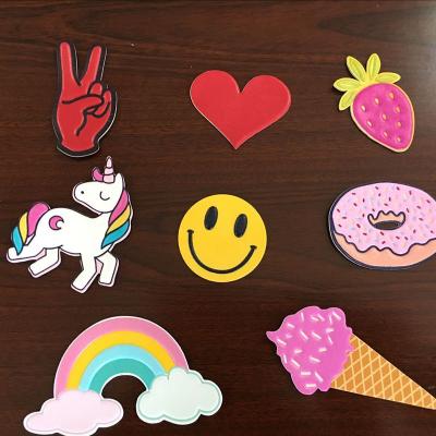 China Self Adhesive Colourful Leather Bag Stickers , Custom Embossed Leather Patches for sale