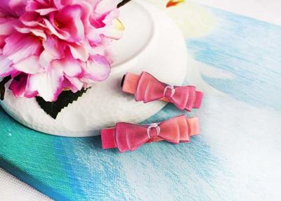 China Beauty Handmade Flower  Hair Clips , Hair Accessories For Little Girls / Toddlers for sale