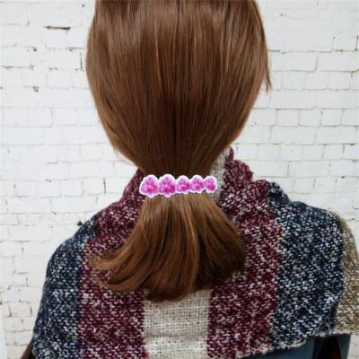 China Artifical Orchid Flower Girls Hair Clips Accessories Pieces For Party for sale