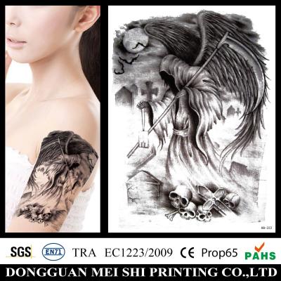 China Large Gold Foil Temporary Arm Tattoo Stickers Water Transfer Paper Waterproof for sale