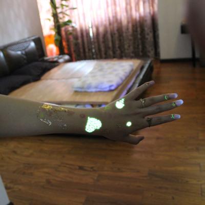 China Color Changingtemporary Glow In The Dark Tattoos , Temporary Long Lasting Tattoos for sale