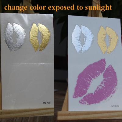 China Color Changeable Glow In The Dark Temporary Tattoos Stickers Eco Friendly for sale