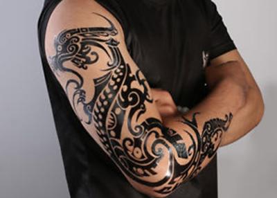 China Mens Full Sleeve Arm Tattoo Stickers Temporary Long Lasting Different Patterns for sale