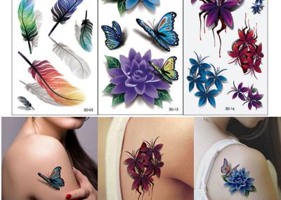 China Body Art Temporary Tattoo Sticker Girl Decoration Butterfly Fake Tattoo for sale