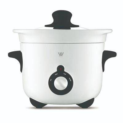 China New Portable Single Puddle 1.0/1.5/2.0 L Modern Design Anti Cooking Appliances Slow Cooker With Ceramic Pot Cooker for sale