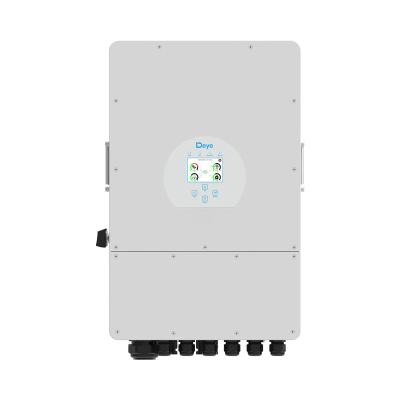 China Factory price deye 10000W grid tie solar power system 10kw three phase hybrid inverter 8000w deye solar inverter for sale