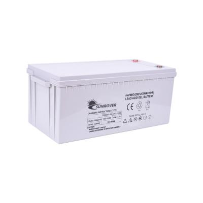 China Machine- 3 years warranty lead acid battery 12V 200Ah for gel type backup lead acid battery for solar energy for sale