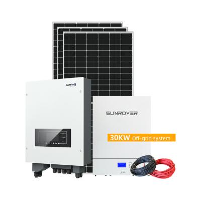 China Industrial Home Commercial Off Grid Type 10kw 15kw 20kw 30kw 5kw Home Use Solar Power System for sale