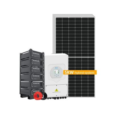 China Sunrover Home Cell 1KW 2KW 3KW 4KW 5KW 3kw Half Wind Solar Hybrid Power System Home for sale