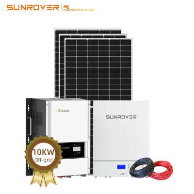 China 10kw 12kw 15kw full cost solar panel solar power supply system home storage system solar system for home for sale