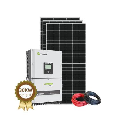 China Home Complete Set 30kw Off Grid Power System Price 12kw Solar Panel Kit 8kw 10kw Complete Solar Power System For Home for sale