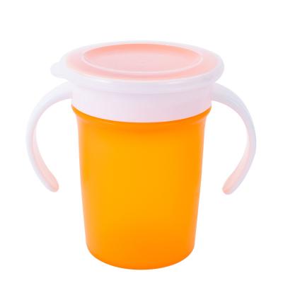 China BPA Free 360 ​​Degree Rotated Baby Training Drinking Cup With Double Handle Flip Lid Infants Water Cups Bottle BPA Free for sale