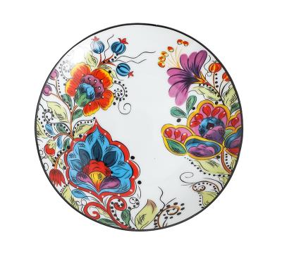 China Disposable Customize Design 8 Inch 10 Inch Ceramic Plate Dish Dinnerware Square Set for sale