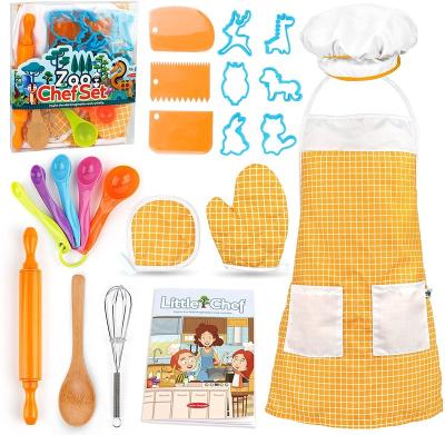 China Disposable Kids Costume For Pretend Role Play Baking Cooker Playset Friends Play Kids Cooking Kitchen Girls Baking Set Toys for sale